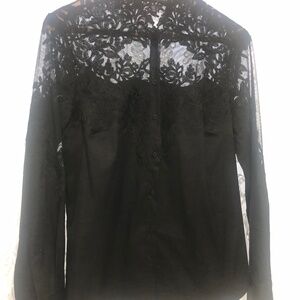 White House Black market shirt with lace